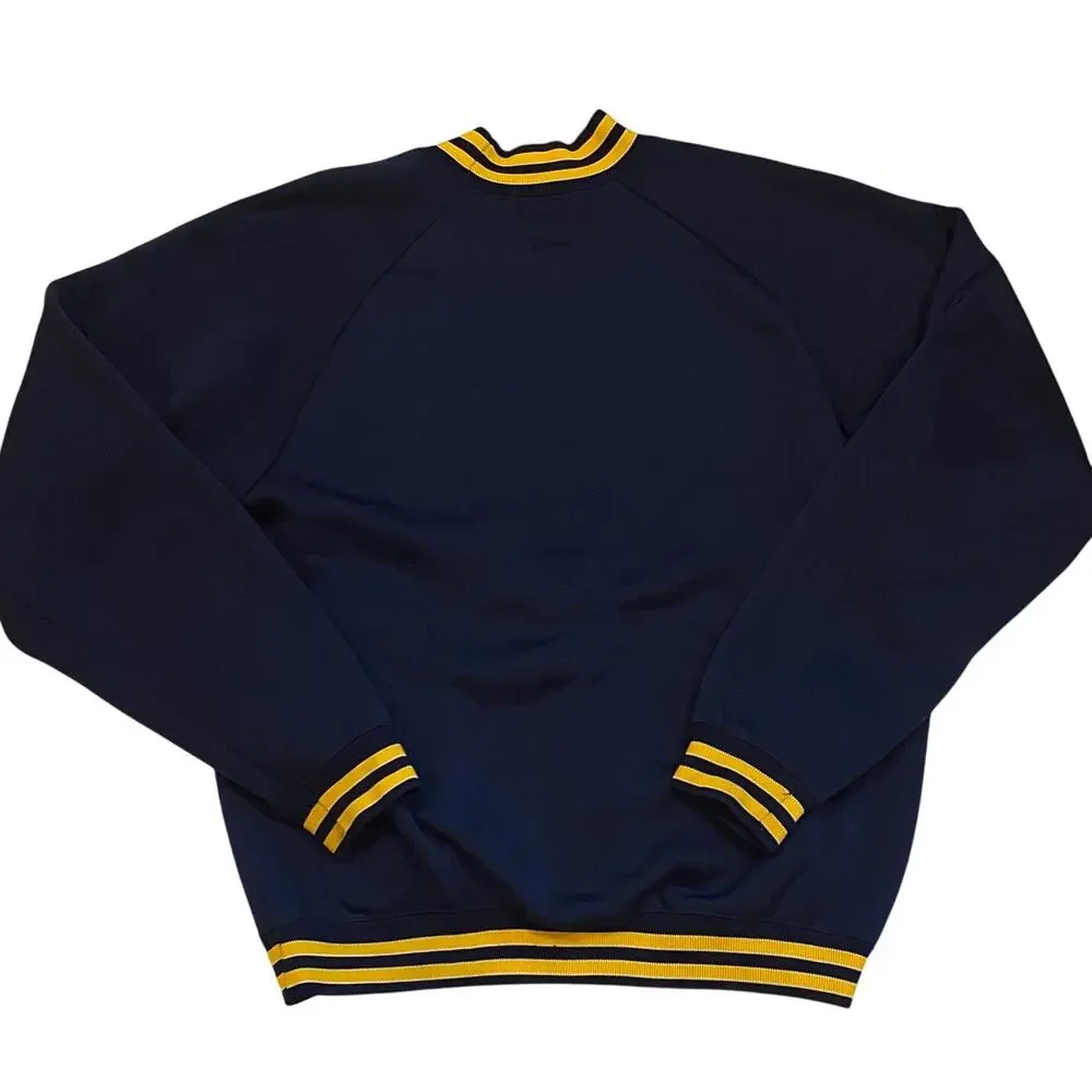 Vintage Champion Notre Dame Sweatshirt Mens XL Blue Mock Neck Long Sleeve 60s - Picture 2 of 8